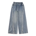 thumbnail image 3 of THJRPQJFD Teen Girl Jeans Mexican Jeans Plus Size Flare Pants Teen Clothes Trendy Kids Clothes Girls Size 6-7 Toddler Clothes for Girls Y2k Clothes 10-12 Baggy Clothes Toddler Girl Toddler, 3 of 8