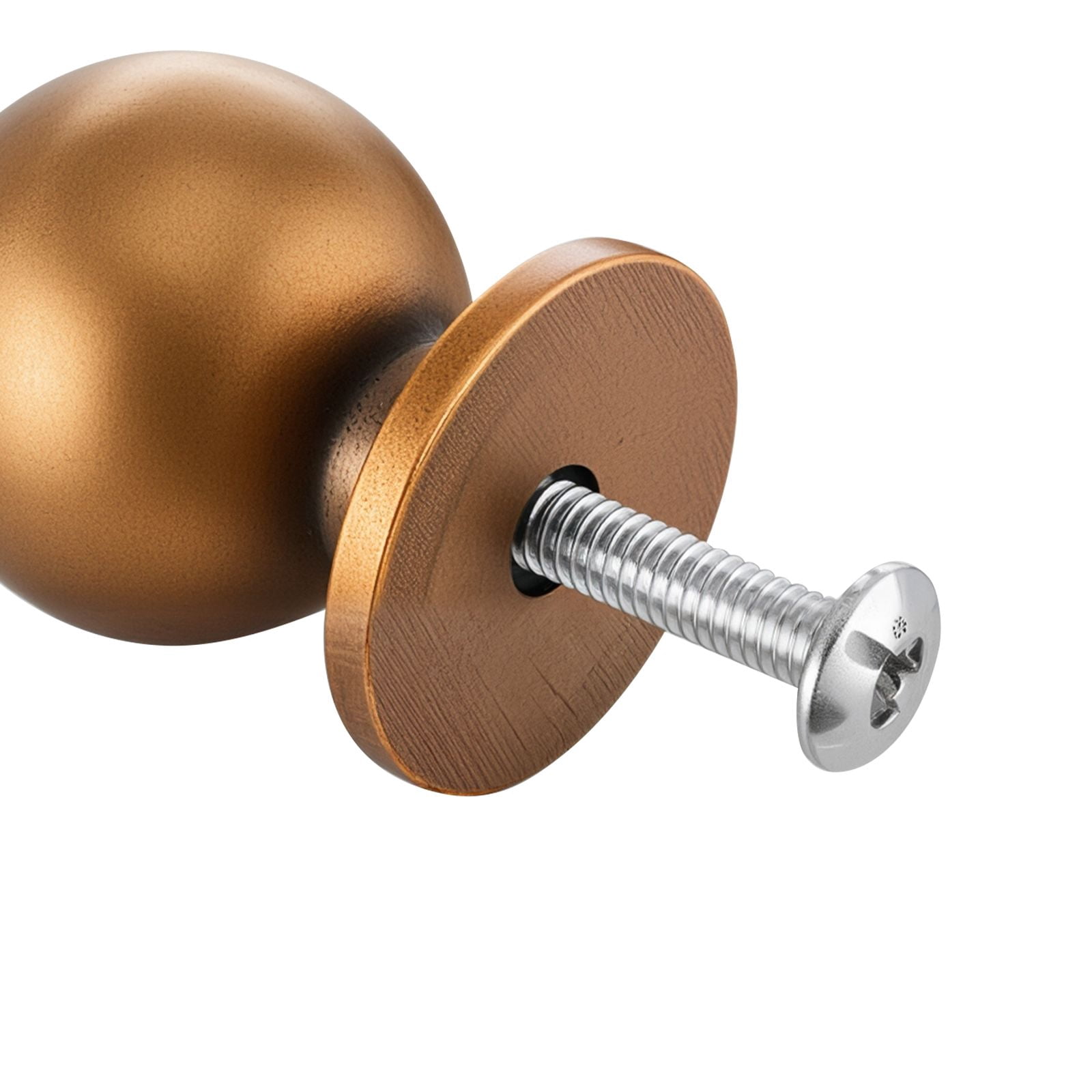 12 Pack 0.98" Zinc Alloy Cabinet Knobs, Round Drawer Pulls, Antique Brass Door Hardware with Screws for Kitchen/Bathroom