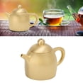 thumbnail image 4 of M Buder Retro Brass Mini Teapot Shape Ornament Desktop Decorative Knick-Knack Vintage Style Home Decor Figurine for Living Room Study Bedroom Desk Aesthetic Decoration, 1 Count, 4 of 5