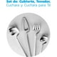 thumbnail image 3 of Juego de Cubiertos Bluelander 4 piezas Plateadas con Acabado Mate, 3 of 4