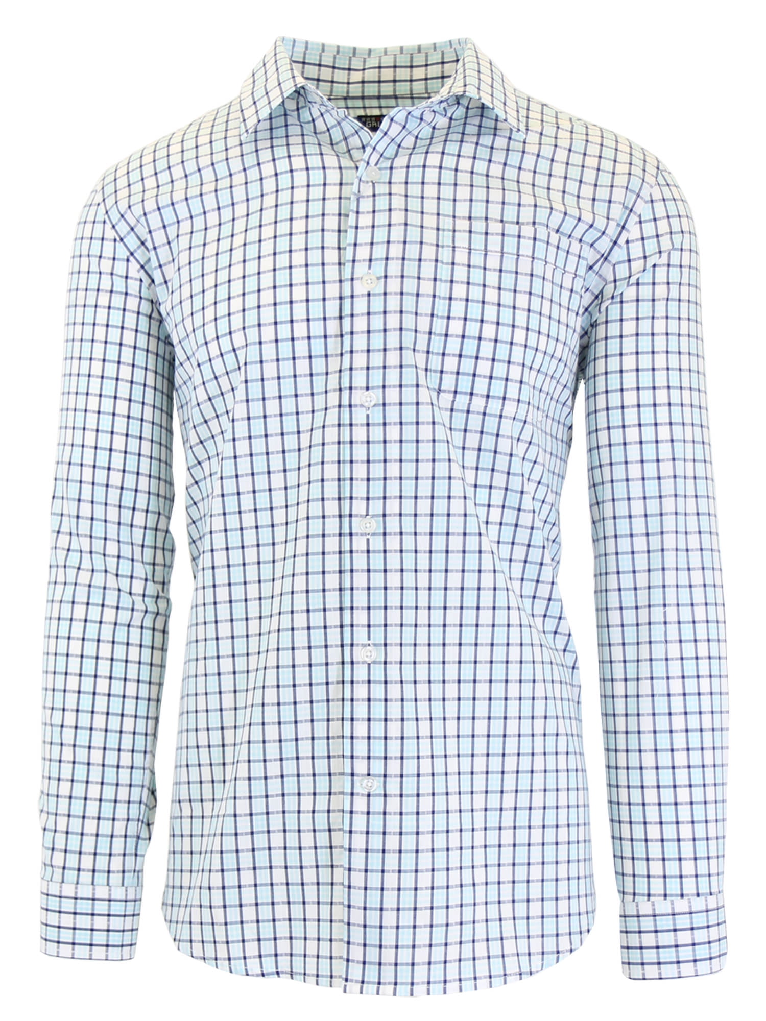 Men's Long Sleeve Printed Dress Shirts With Chest Pocket - Walmart.com