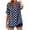 Navy, variant on Scyoekwg Women's Short Sleeve Blouses Summer Shirts Roll Up Notch V Neck Button Down Top Polka Dots Print Tunic Tops for Women (Pink,XL)