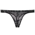 thumbnail image 1 of Tanga transparente de encaje para hombre, ropa interior fina y sexy, pantalones T de malla transpirable y sexy, 1 of 1