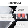 thumbnail image 4 of 5 Pcs Sacs à Chaussures en Plastique Pochette de Rangement pour Chaussures de Voyage Sacs à Chaussures Transparents, 4 of 9