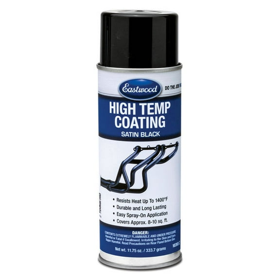 Eastwood Satin Black Hi-Temperature Coating Spray Paint 11.75 oz Aerosol