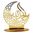 thumbnail image 1 of 2x Decoraciones doradas de Eid, decoración Ramadán, adorno hueca, decoración , adorno de Eid Mubarak, de para Yotijar Decoraciones de Eid Mubarak, 1 of 10