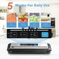 thumbnail image 4 of Machine de Mise sous Vide pour Aliments 110V, Conservation des Aliments, Économiseur d'Aliments pour Aliments Secs et Humides, Rouleau de Sacs de Scellage, Système de Mise sous Vide à Air, 80 kPa, 4 of 11