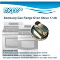 thumbnail image 3 of HQRP 2-Pack Burner Dial Range Knobs Replacement for Samsung FX510BFGS FX510BGS FX710BGS NX583G0VBSR NX58F5300SS NX58F5500SS NX58H5600SS GAS Oven Stove, 3 of 9