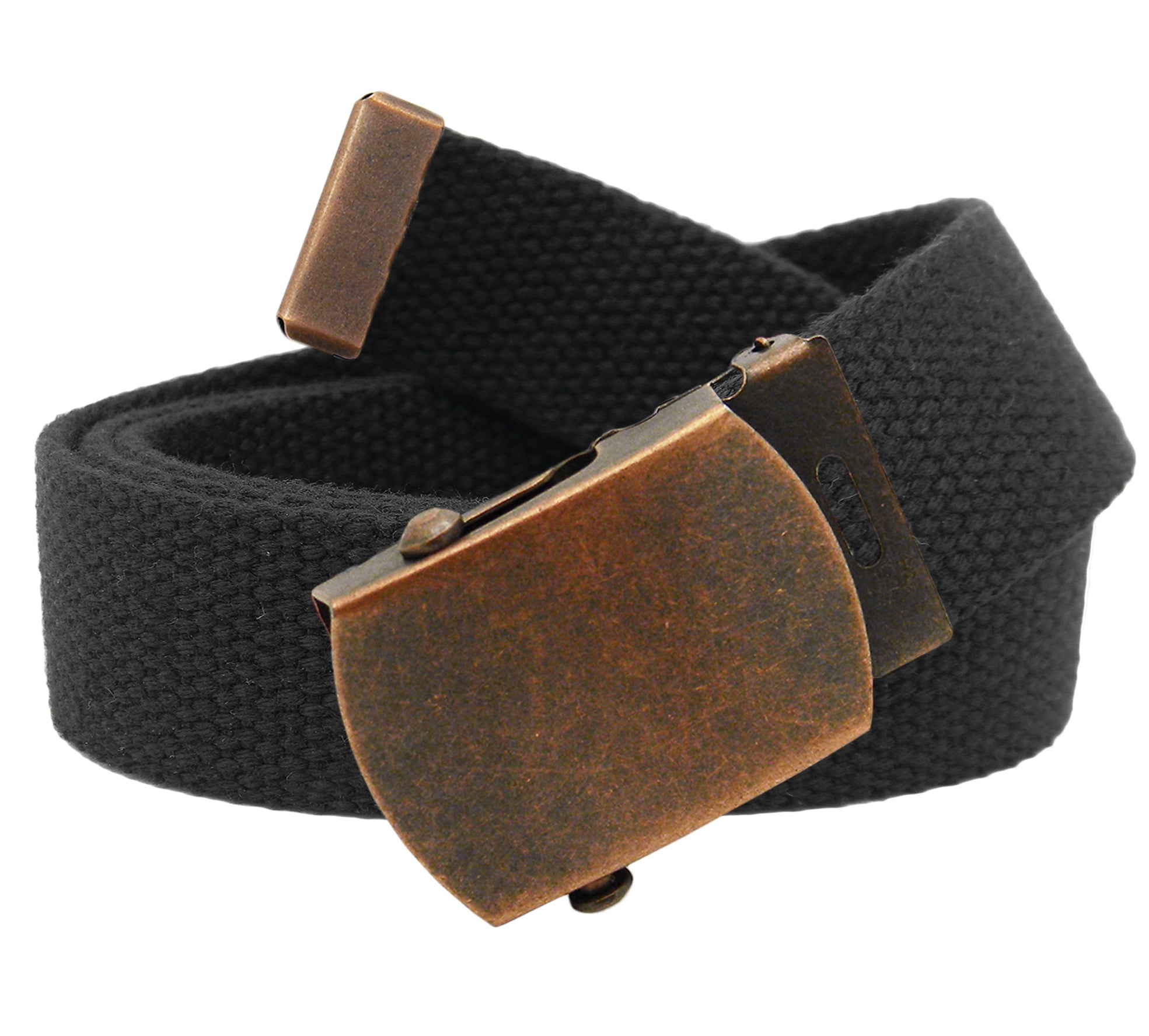 43 Colors 1.25/" Canvas Military Web Belt 6 Finishes and 12 Sizes to Pick From