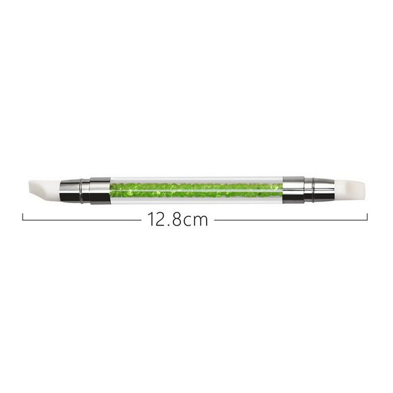 Nail Art Double-head Silicone Pen, Smudge, Powder, Point Drill  Multi-purpose Silicone Pen DIY Nail Tool