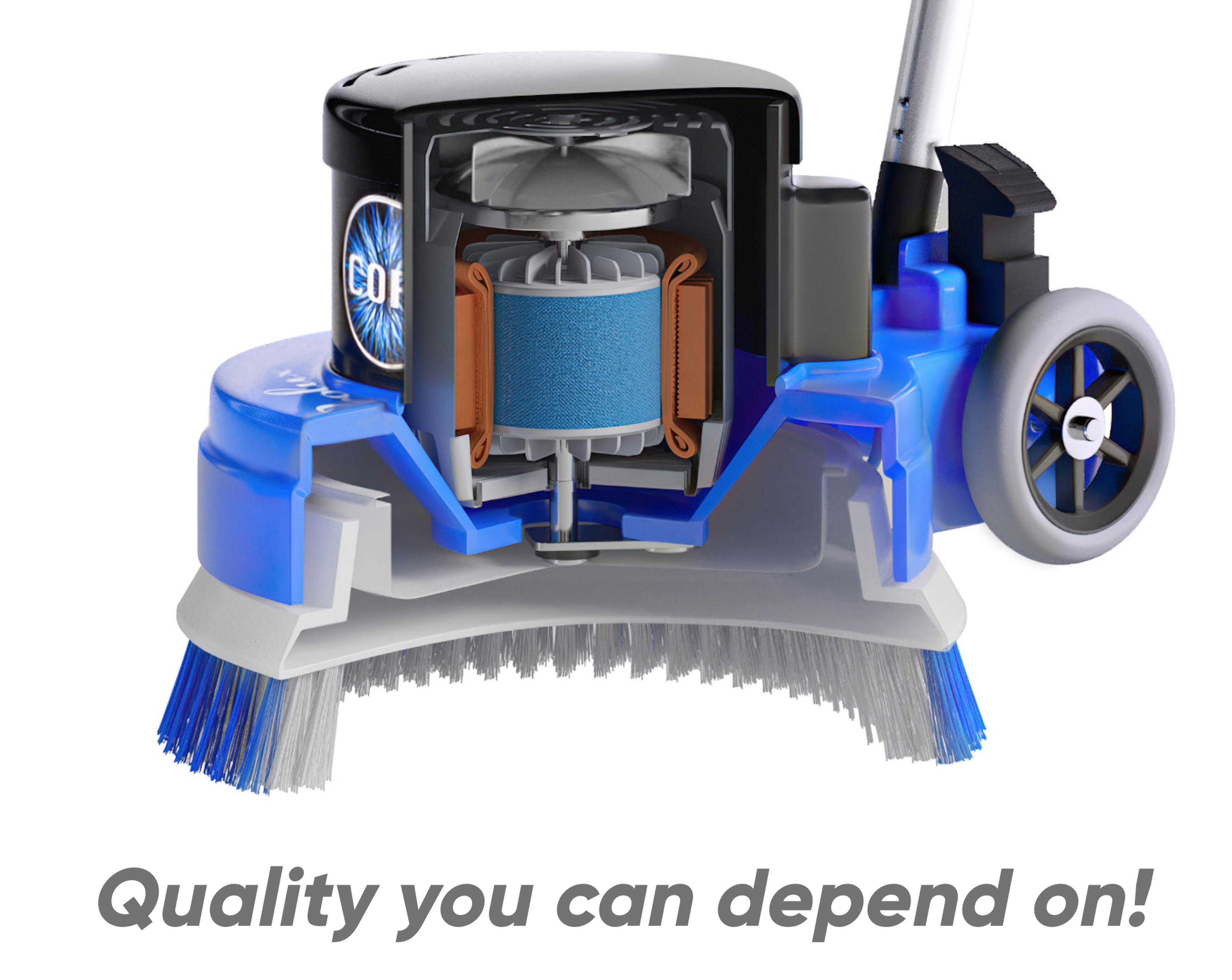 Prolux Core 13" Heavy Duty Commercial Polisher Floor Buffer and Scrubber