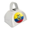 Ecuador National Country Flag White Cowbell Cow Bell
