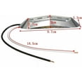 thumbnail image 3 of 10 luces de posición laterales de 4 LED de color ámbar para coche, camión, remolque, camioneta, 12 V, 24 V, 3 of 5