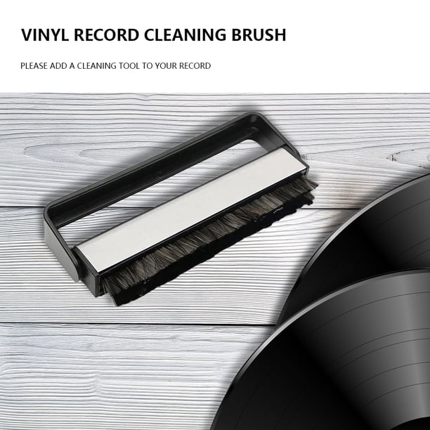 Cepillo De Limpieza De Discos De Vinilo Cepillo de limpieza de gramófono de lana de nailon accesorios de instrumentos antiestáticos portátiles