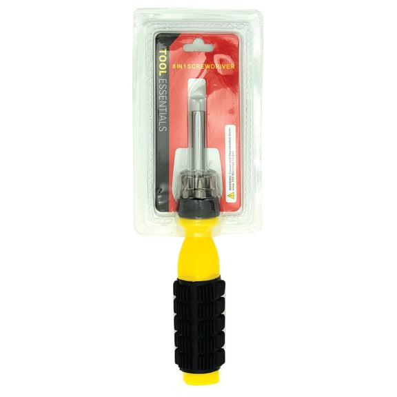 Screwdriver 6-IN-1 with Rubber Grip