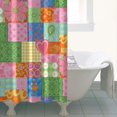 thumbnail image 4 of Pioneer Flower Floral Print Pattern Shower Curtain 36"x72", Bathroom Decorative Shower Curtain Set with 12 Hooks, Waterproof Washable, 4 of 6