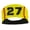 #27, variant on Player ID Softball Stitch Headband (Yellow, #5)