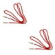 thumbnail image 2 of Methold Cable de Audio para Interior de coche a de 3,5mm, altavoz de línea de automóvil, Cable auxiliar, accesorio de reproducción de Rojo 2Conjunto, 2 of 6