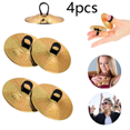 thumbnail image 2 of 4pcs Copper Finger Cymbals Small Finger Cymbals Belly Dancing Mini Cymbals Musical Instrument Saucers, 2 of 6
