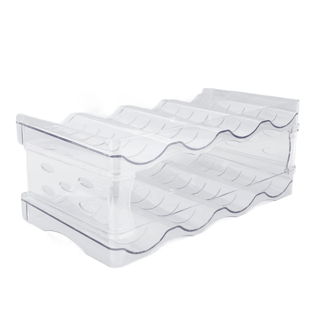 Organizador De Botella De Agua Apilable Doble Capa Transparente De Plástico Caz De Almacenamiento De Taza De Escritorio Para Gabinete De Cocina