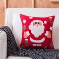 thumbnail image 2 of Funda de almohada navideña de algodón, lino, Snowflacke, muñeco de nieve, funda de almohada para decoración de festivales de Navidad, Santa tholdsy HA000472-03B, 2 of 7