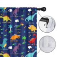 thumbnail image 4 of Blackout Kids Curtains,Colorful Dinosaurs Names Palms Clouds Pattern Childrens Insulated Curtains Set Of 2,Bedroom Essentials,Toddler Room Decor 42"x84", 4 of 5