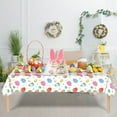 thumbnail image 6 of HongHeng Easter Tablecloth, Easter Peva Tablecloth Easter Egg Bunny Table Cover Spring 54x108 inch Happy Easter Table Cloth Rectangle Table for Easter Party Decorations Home Decor, 6 of 6