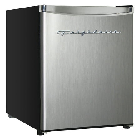 Frigidaire, 1.6 Cu. ft. Capacity Retro Refrigerator with Chrome Trim, EFR182, Platinum