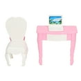 thumbnail image 4 of Juego de computadora portátil para casa de muñecas BuyWeekMX Silla de mesa para computadora portátil escala 1:12, 4 of 9