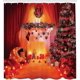 thumbnail image 1 of 2026 Christmas Shower Curtain, Bathroom Decor Set with Hooks, 1 of 3