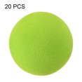 thumbnail image 3 of Uxcell EVA Sponge 42mm Exercise Flight Swing Practice Golf Foam Balls Green 20 Pcs, 3 of 5