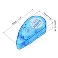 thumbnail image 3 of Unique Bargains 6mm 6m/19.7ft Double-Sided Adhesive Tape Roller Applicator, Blue, 3 of 6