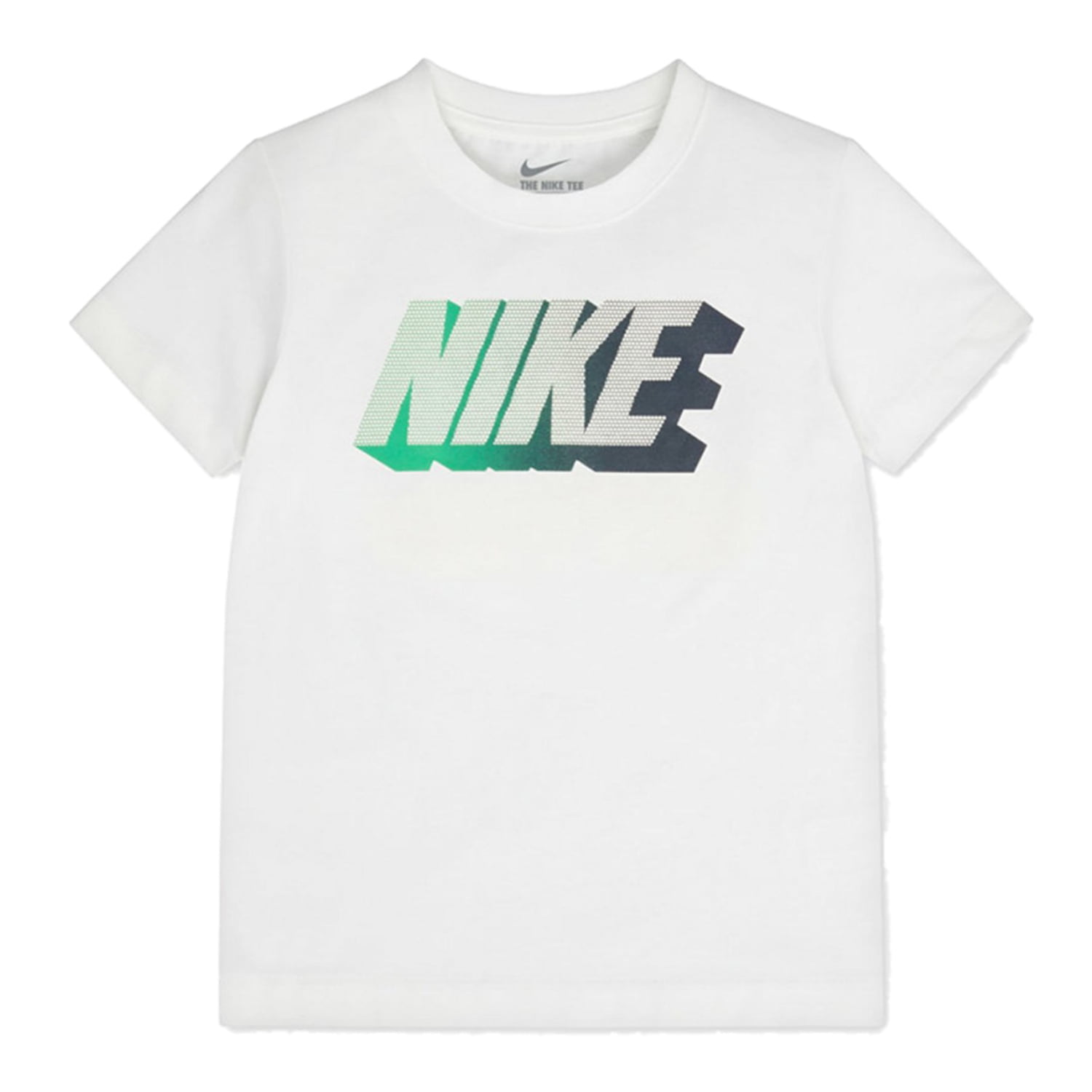 Nike - Nike Boys White Gradient Short Sleeve Tee T-Shirt - Walmart.com ...