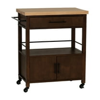 Lennix Kitchen Cart Brown