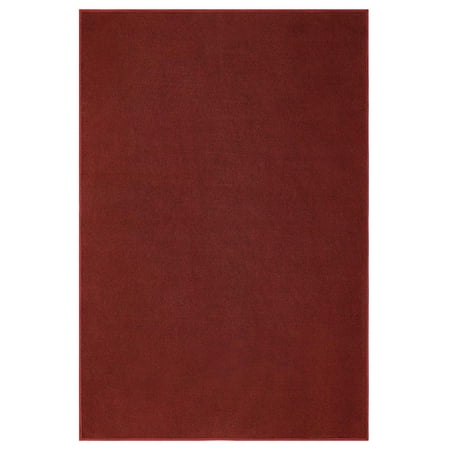 Porch Area Outdoor Burgundy area rugs 5'x8' Oval for patio, porch, deck, boat, basement, garage, party, event, wedding tents and more with a low pile height ()