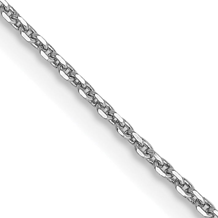 14K White Gold .9mm Cable Chain with Lobster Clasp 14K White Gold .9mm Cable Chain with Lobster Clasp