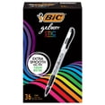 thumbnail image 1 of Bolígrafo de gel BIC Gel-OCITY Smooth Stick, punta fina, 0,5 mm, negro 36, 1 of 5