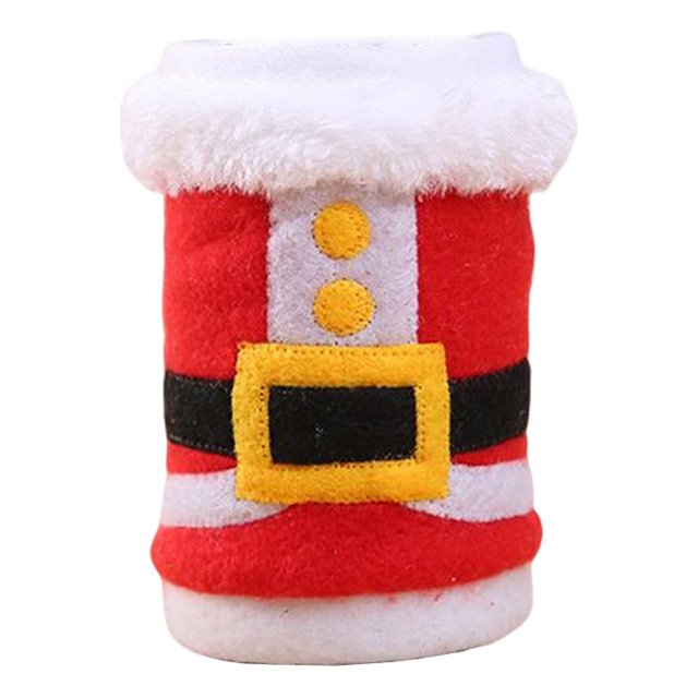 Advancent Botella de vino de Navidad, cubierta antipolvo, bebida de agua navideña, decoración navideña, bolsa Universal elástica, de comedor Kits de decoración para fiestas Cinturón
