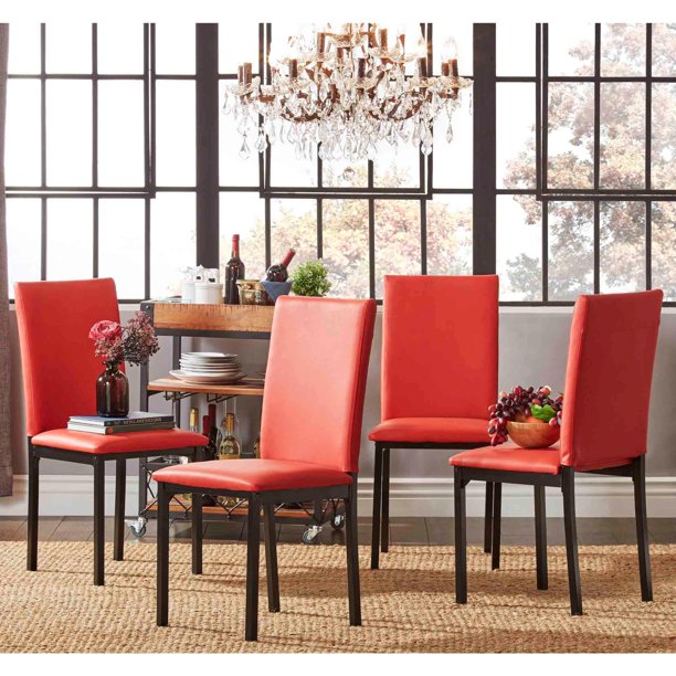 iNSPIRE Q Darcy Metal Upholstered Dining Chair (Set of 4) by Bold