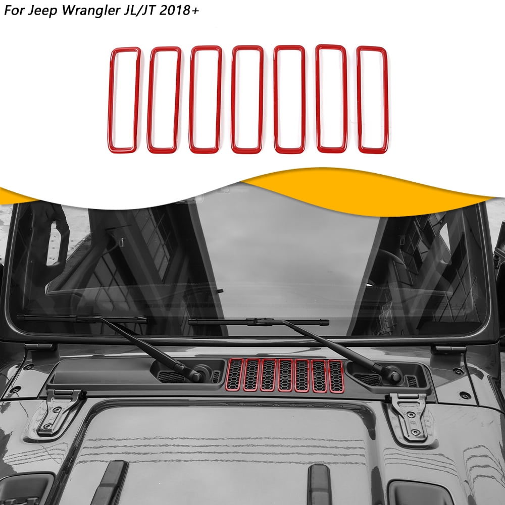 CheroCar Hood Hinge Covers For Jeep Wrangler JL/JLU & Gladiator JT (2018-2022) – Durable ABS, Easy Install, Purple