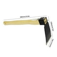 thumbnail image 2 of Mini Hoe with Wooden Handle Garden Hand Hoe Hand Cultivator  for Digging Weeding Gardening and Cultivating Agricultural Garden Tools (38*6.5*12CM ), 2 of 7