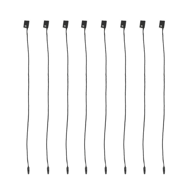 1000pcs Durable Hemp Box Clothing Hanging Tablets Hanging Rope Tag Rope for Shop (Black)