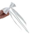 thumbnail image 4 of Unique Bargains 1 Pc Bow Double Ribbon Duckbill Hair Clips for Home White, 4 of 5