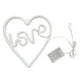 thumbnail image 5 of Letrero de neón con forma de corazón para decoración de pared, con iluminación USB o batería Corazón amarillo cálido, 5 of 8