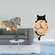 thumbnail image 2 of Manta de punto,Manta de punto decorativa para el hogar,Reloj de pared,Reloj de pared decorativo para baño y dormitorio.,Reloj de pared de gato silencioso y sin tictac,regalo, 2 of 8