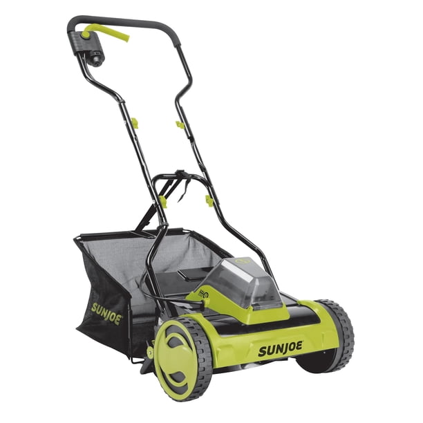 Cortacésped Sun Joe 15" de Corte con Bolsa de 45 L y Motor Inalámbrico de 360W
