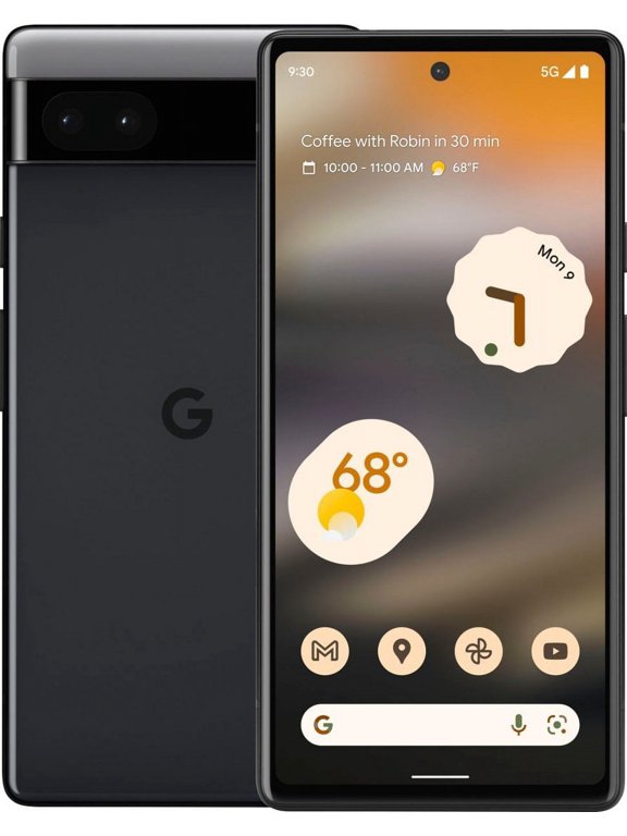 Restored Google Pixel 6a Charcoal 128GB Unlocked (Refurbished)