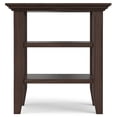 thumbnail image 4 of Simpli Home Acadian 19 inch Wide Solid Wood Transitional End Table in Warm Walnut Brown, 4 of 10
