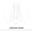 thumbnail image 3 of Shisuyan Lampshade Frame DIY Wire Lamp Cover E27 Socket For Chandelier Desk Lamp, 3 of 8