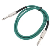 NFTIGB Guitar Cable 1/4 Inch Electric Guitar Cord Noise Reduction Easy Installation Sound Instrument Cable for Keyboards Amplifiers Mixers Green 1m / 3.3ft Superior Connectivity Durable Design